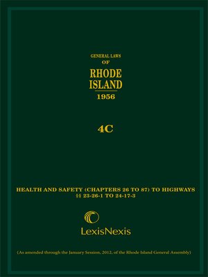 cover image of General Laws of Rhode Island